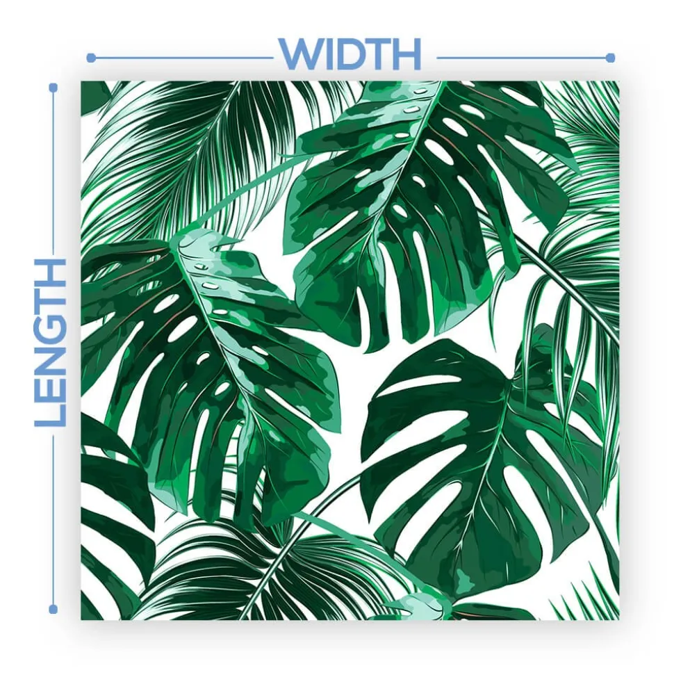 Premium Vinyl Dance Floor Wrap Custom Size - Tropical Off The Palms