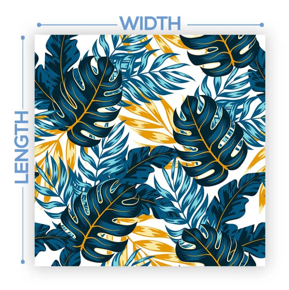 Premium Vinyl Dance Floor Wrap Custom Size - Tropical Indigo