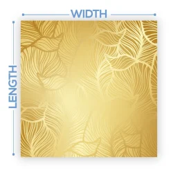 Premium Vinyl Dance Floor Wrap Custom Size - Fairytale Golden Palm