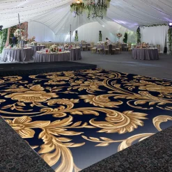 Premium Vinyl Dance Floor Wrap Custom Size - Classical Royal Affair