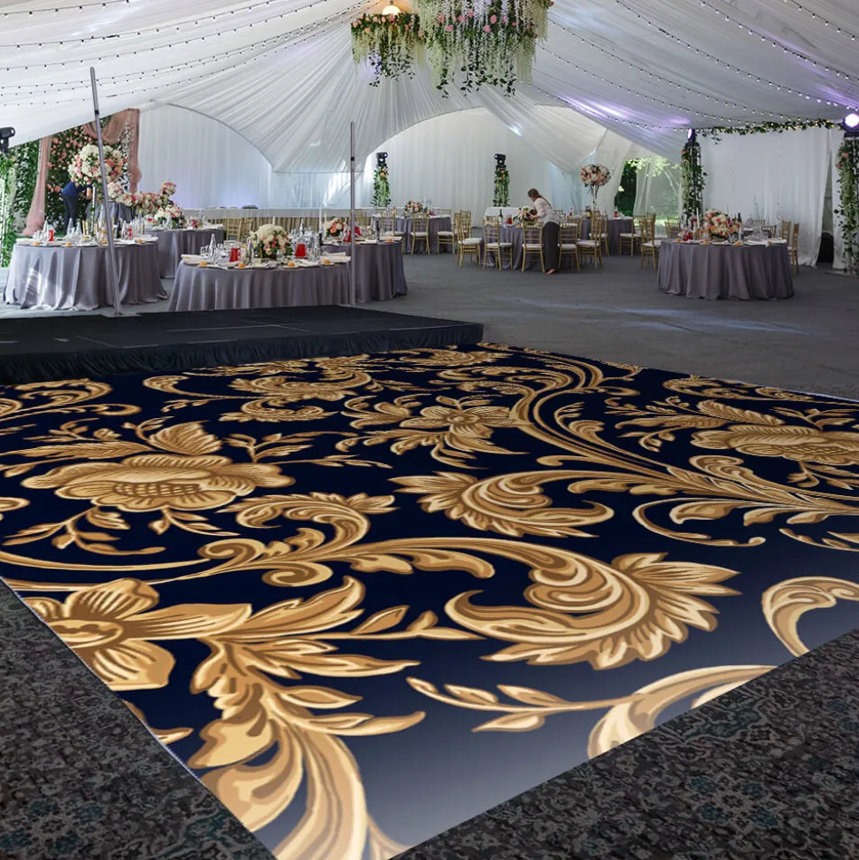Premium Vinyl Dance Floor Wrap Custom Size - Classical Royal Affair