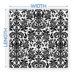 Premium Vinyl Dance Floor Wrap Custom Size - Classical Vintage Damask