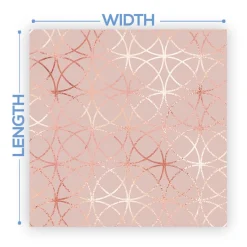Premium Vinyl Dance Floor Wrap Custom Size - Geometric Rose Eleg