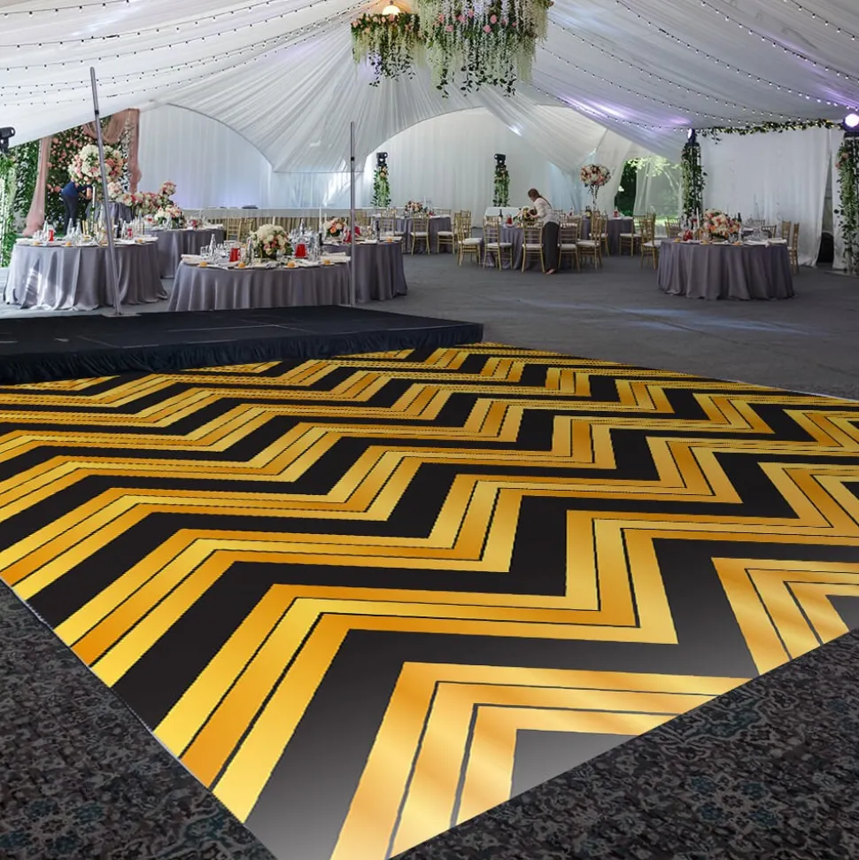 Premium Vinyl Dance Floor Wrap Custom Size - Geometric Klassic