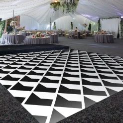 Premium Vinyl Dance Floor Wrap Custom Size - Geometric Geo Abstract