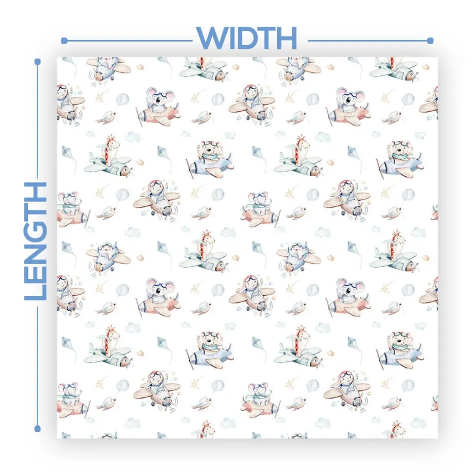 Premium Vinyl Dance Floor Wrap Custom Size - Boys Birthday Flying High