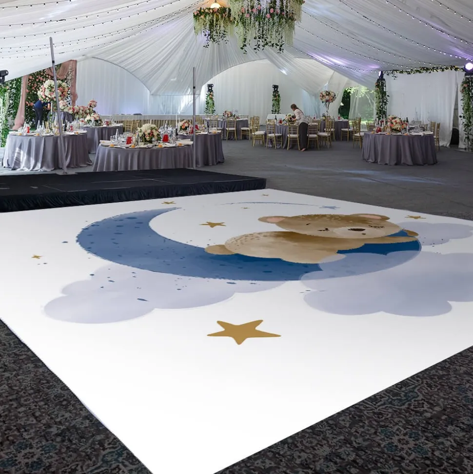 Premium Vinyl Dance Floor Wrap Custom Size - Boys Birthday Sweet Dreamz
