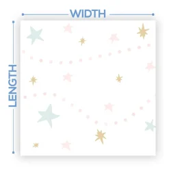 Premium Vinyl Dance Floor Wrap Custom Size - Girls Birthday Twinkle, Twinkle