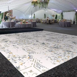 Premium Vinyl Dance Floor Wrap Custom Size - Boho Patchwork