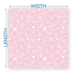 Premium Vinyl Dance Floor Wrap Custom Size - Children's Birthday Butterflies Rose