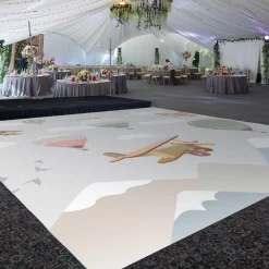 Premium Vinyl Dance Floor Wrap Custom Size - Children's Birthday Fly In The Sky