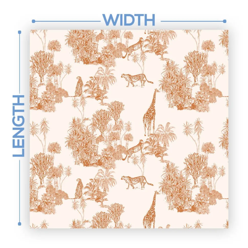 Premium Vinyl Dance Floor Wrap Custom Size - Children's Birthday Safari Wildlife