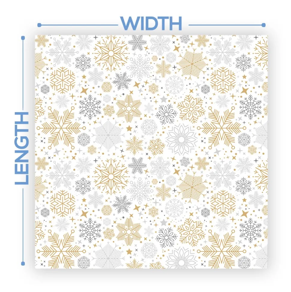 Premium Vinyl Dance Floor Wrap Custom Size - Christmas Day Let It Snazzle