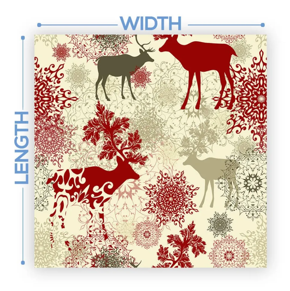 Premium Vinyl Dance Floor Wrap Custom Size - Christmas Day A Retro Xmas