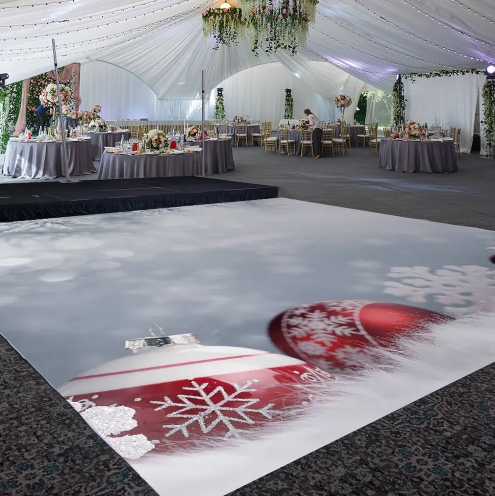 Premium Vinyl Dance Floor Wrap Custom Size - Christmas Day Orante Spirit