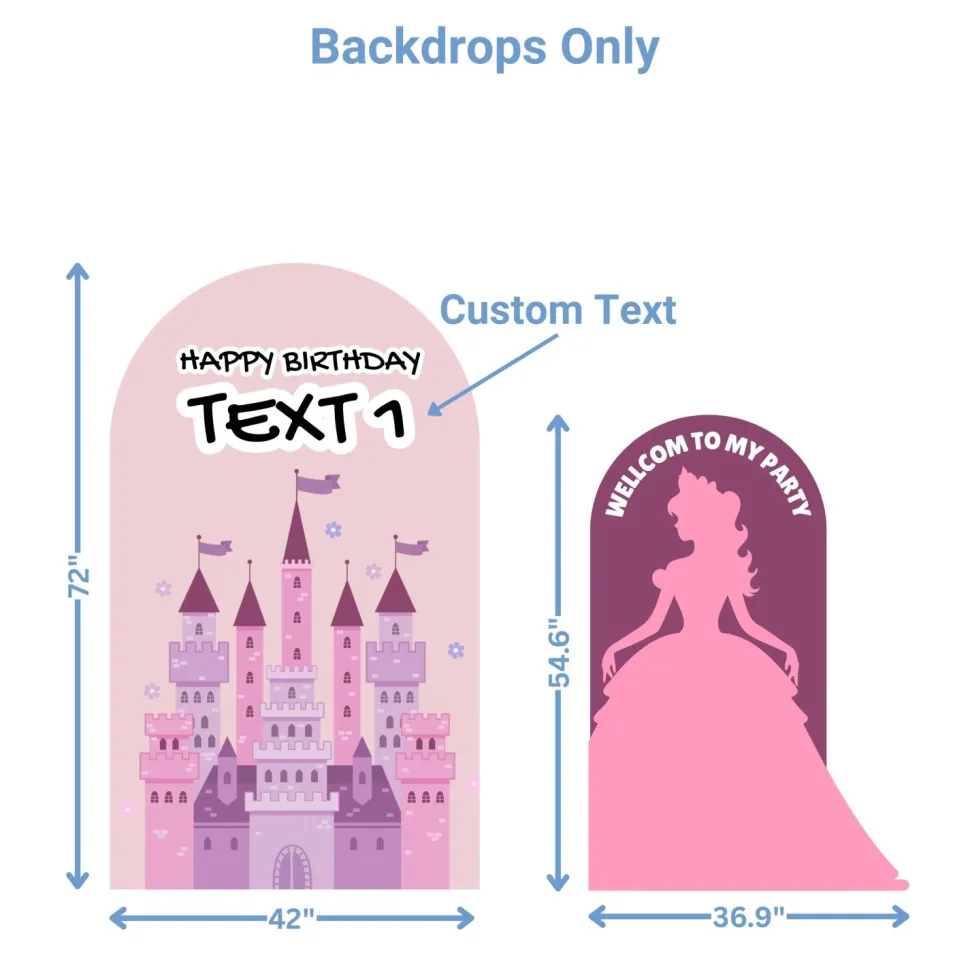 Princess Ball Foam Core Birthday Backdrop Kit by PopScene™