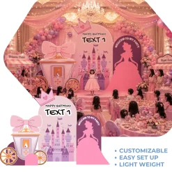 Princess Ball Foam Core Birthday Backdrop Kit by PopScene™