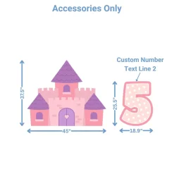 Princess Castle Foam Core Birthday Backdrop Kit by PopScene™