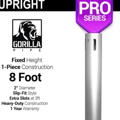 Pro Series - 8ft Fixed 2" Upright