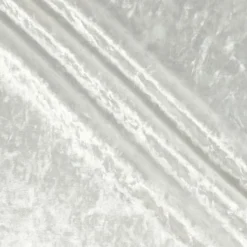 Pure White - Crushed Velvet Designer Drape by Eastern Mills - Choose your Length - 57" Wide