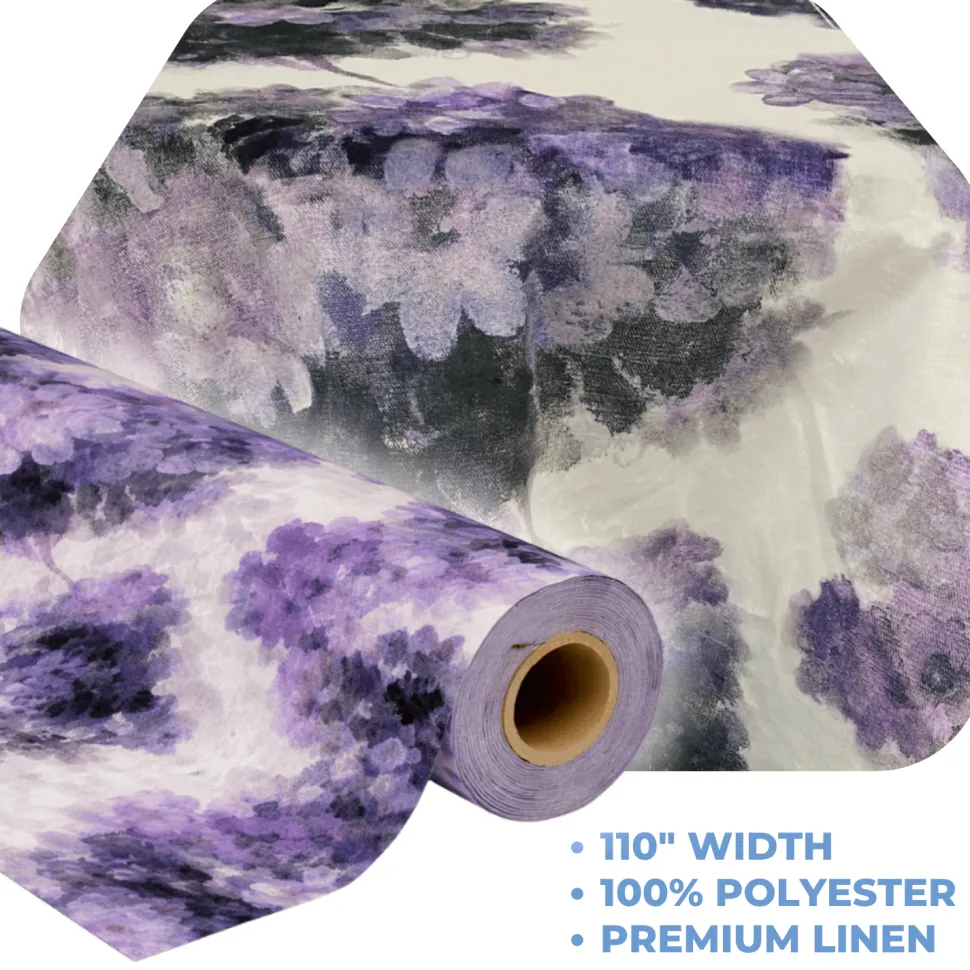 Purple Tivoli by the Yard - 110" Width