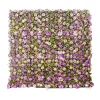 Purple & White Mixed Florals w/ Greenery - Curtain Style Floral Wall - Easy Install! Select Size