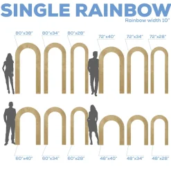 Rainbow Arch Collapsing Chiara Panel - Select Your Size!