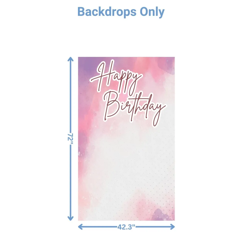 Rainbow Dreams Foam Core Birthday Backdrop Kit by PopScene™