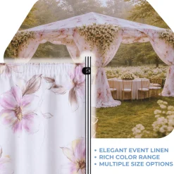 Raspberry Primavera Curtain Panel w/ 4" Rod Pocket - 110" Wide - Many Size Options