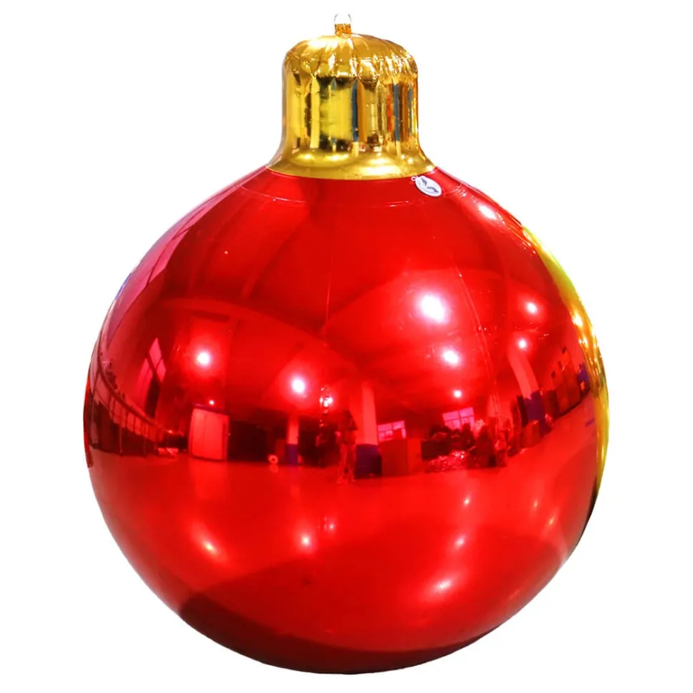 Red Giant Inflatable Christmas Ornament – Maxorb™ Holiday Event Decor – Commercial Installation Sizes