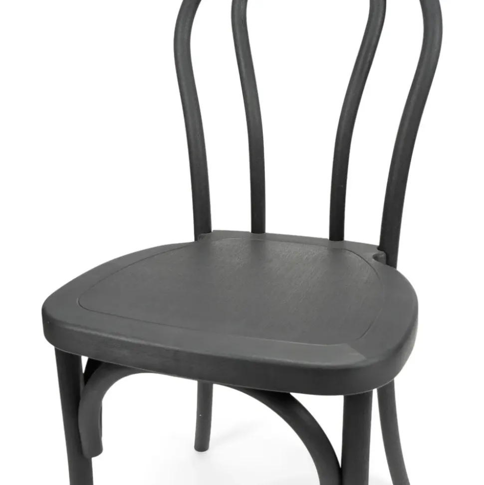 Resin Bentwood Chair - Black