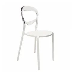 Resin Minori Chair - Clear/White