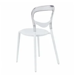 Resin Minori Chair - Smoke Grey/White