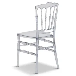 Resin Napoleon Chair with UV Protection - Clear