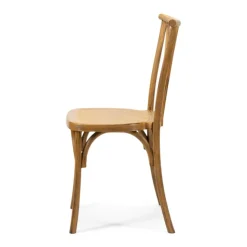 Resin Willow Stacking Chair - Medium with Black Grain