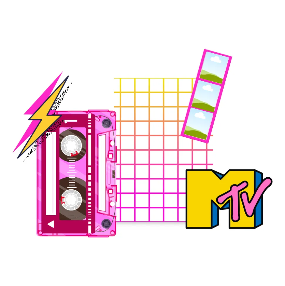 Retro Rewind Foam Core Backdrop Kit by PopScene™