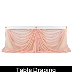 Romantic Theme Pro-Designed Backdrop or 4 Post Canopy Kit - 6-10ft Tall