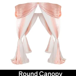 Romantic Theme Pro-Designed Backdrop or 4 Post Canopy Kit - 6ft-14ft Tall