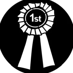 Rosette 1st - Stock Gobo for Gobo Light Projectors - Choose your size!