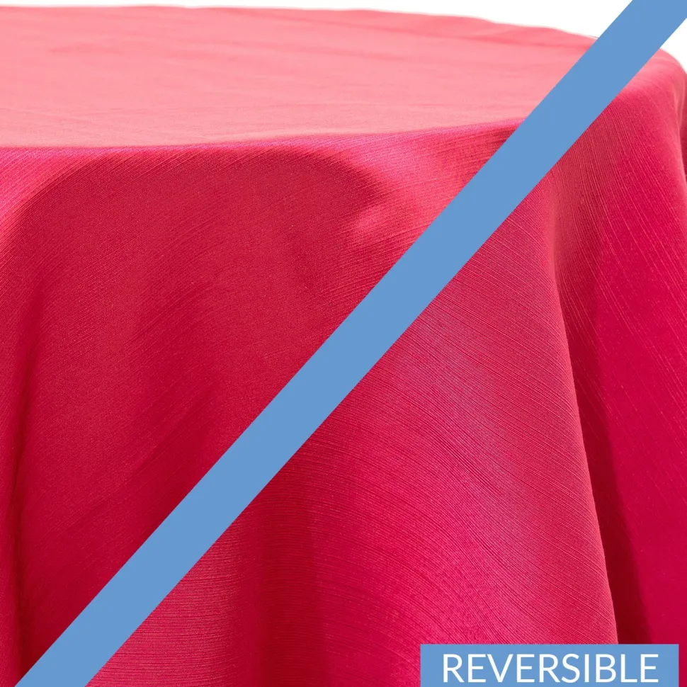 Rouge - Royal Slub Designer Tablecloth - Many Size Options