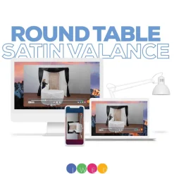 Round Table Draping w/ Satin Valance - Instructional Video