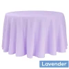 108" Round 200 GSM Polyester Tablecloth - Lavender