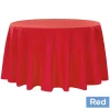 108" Round 200 GSM Polyester Tablecloth - Red
