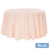 120" Round 200 GSM Polyester Tablecloth - Blush