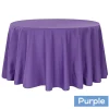 120" Round 200 GSM Polyester Tablecloth - Purple