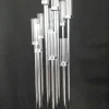 Round Metal Cluster Candle Holder, Twelve Arm 54"- Silver