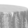 120" Round Sequin Tablecloth - Silver