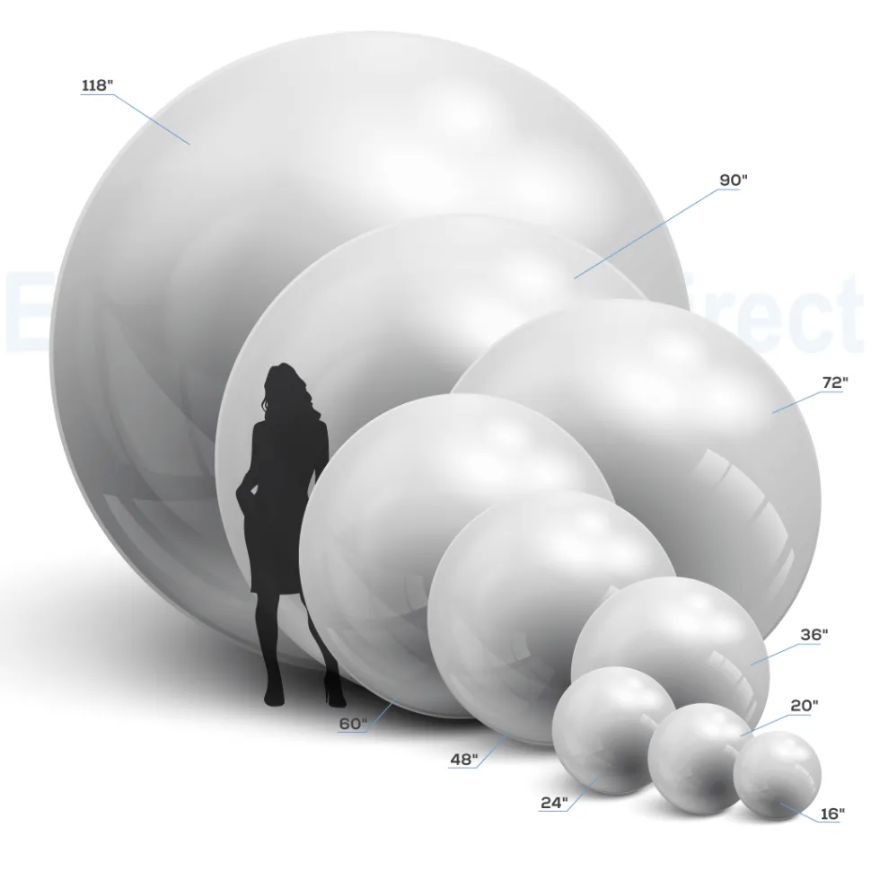 Royal Blue Giant Inflatable Mirror Ball Sphere – Maxorb™ Reflective Ceiling Event Decor – Commercial Installation Sizes