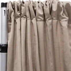 Royal Slub Drape Panel - 100% Polyester - Fog
