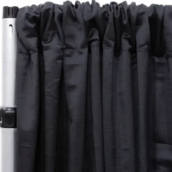 Royal Slub Drape Panel - 100% Polyester - Black